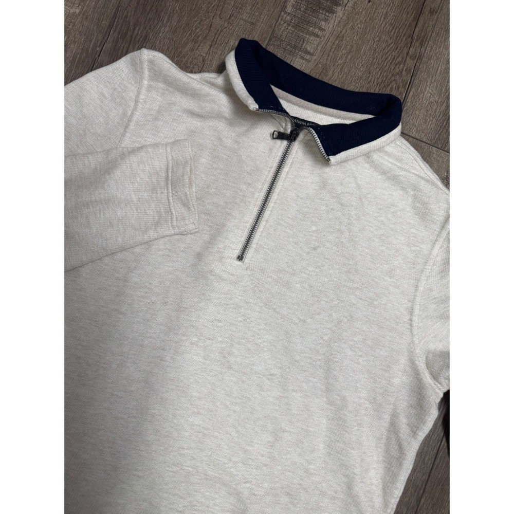 Banana Republic Lofty 1/2 Zip Light Oatmeal Pullover Sweater‎ Size Medium